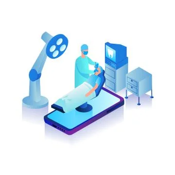 Dentist doctor checking patient vector illustration concept Illustrazione stock