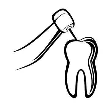 Dentist drill Stock Illustration