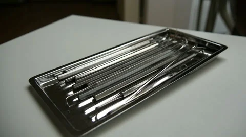 Dentist Equipment on Table Stock Footage 49692128