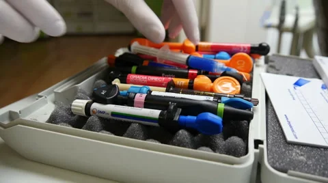 Dentist Equipment on Table Stock Footage 49692849