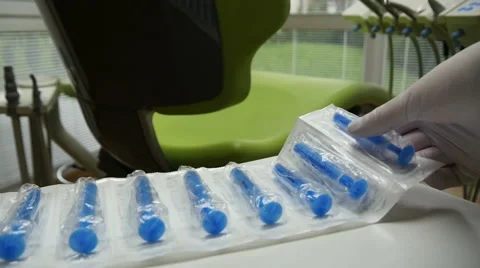 Dentist Equipment on Table Stock Footage 49692874