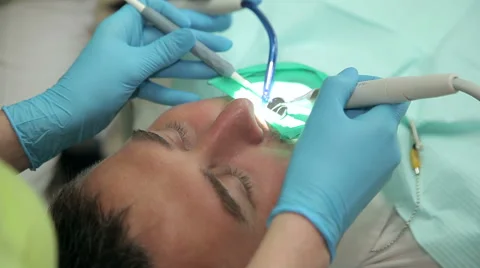 Dentist Exam With Microscope Stock Footage 63314686