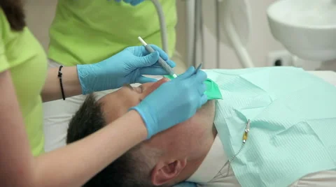 Dentist Exam With Microscope Stock Footage 63349409