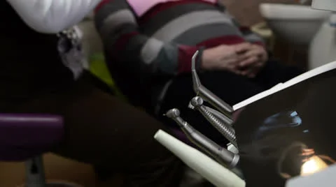 Dentist getting ready Stock Footage 24820749