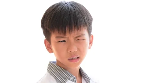 Dentist hand checking Young Thai boy teeth by equipment  Stock Footage 68082363