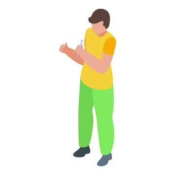 Dentist holding dental drill preparing for teeth treatment Stock Illustration