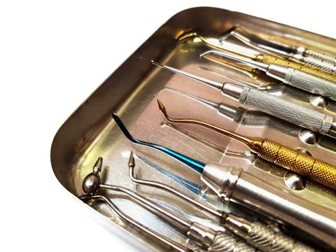 Dentist instruments 스톡 사진