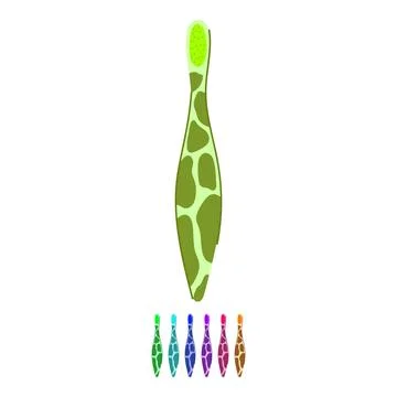Dentist kid toothbrush vector cartoon graphic Stock Illustration