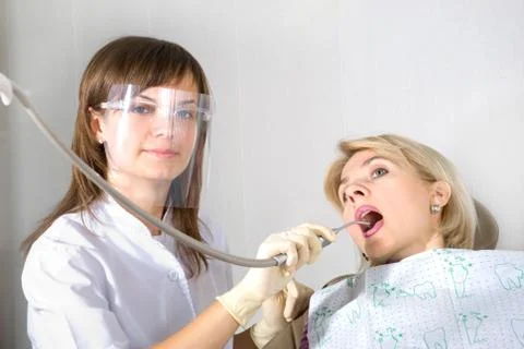 At the dentist Stock Photos