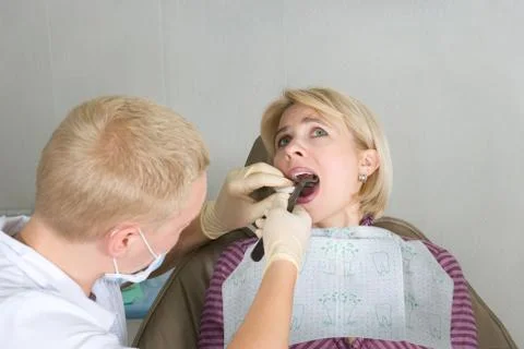 At the dentist Stock Photos