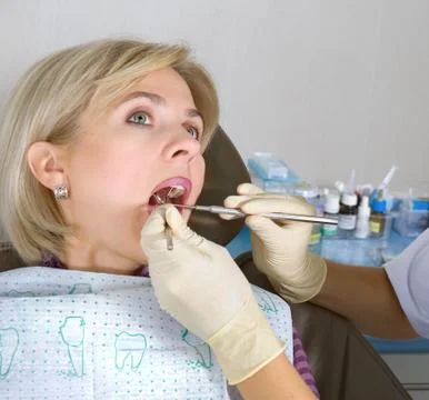 At the dentist Stock Photos