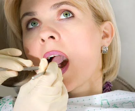 At the dentist Stock Photos