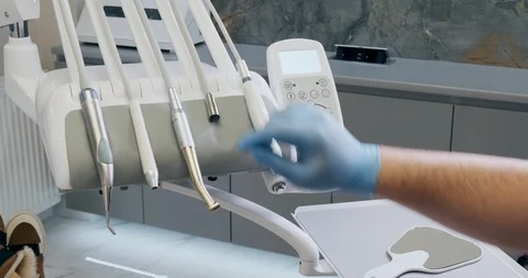 Dentist prepare tool to work Stock-Footage 129610984