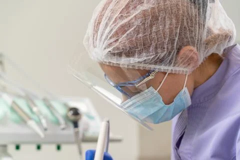 Dentist in the process. Stock Photos