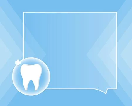 Dentist profession web banner or landing page with teeth icon. Stock Illustration