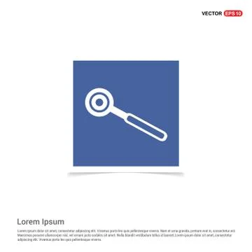 Dentist tools elements icon - Blue photo Frame Illustrazione stock