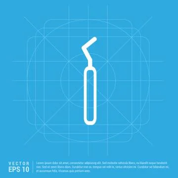 Dentist tools elements icon イラスト素材