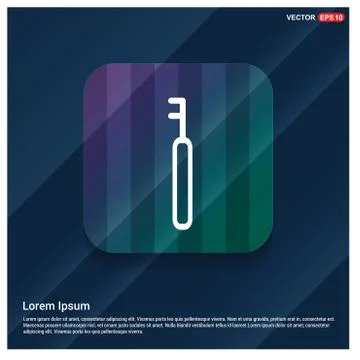 Dentist tools elements icon Stock Illustration