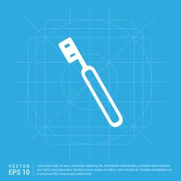 Dentist tools elements icon Stock Illustration