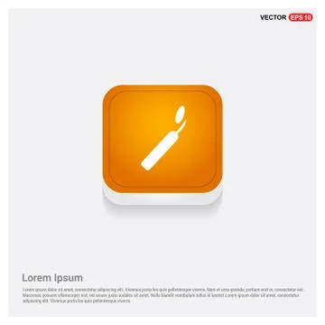 Dentist tools elements icon Orange Abstract Web Button イラスト素材