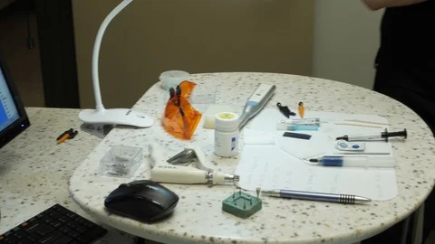 Dentist Tools Stock Footage 86579736