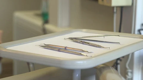 Dentist Tools Stock Footage 127995650