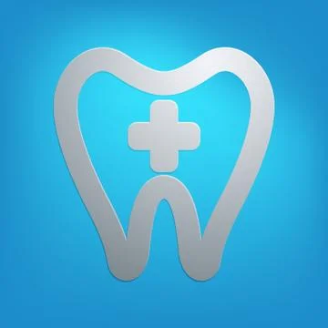 Dentist tooth abstract icon in vector format Stock Illustration