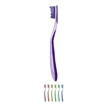 Dentist tooth brush cartoon vector graphic Stock Illustration