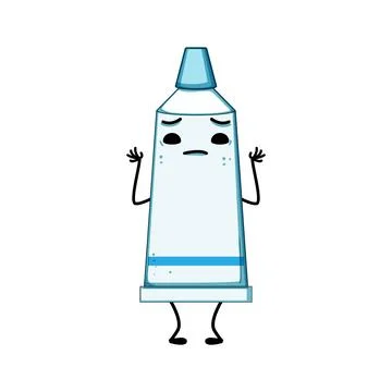 Dentist toothpaste character cartoon vector illustration Stock Illustration