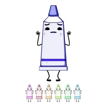 Dentist toothpaste character cartoon vector graphic Illustrazione stock