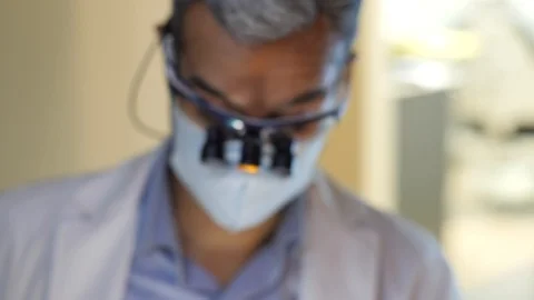 Dentist at Work Close Up Stock Footage 86579667
