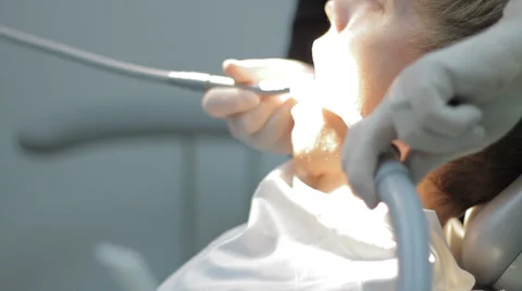Dentist at work Stock Footage 33800670