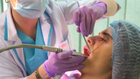 Dentist Working Video stock 88432834