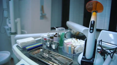 Dentist working tools Stock Footage 139538391