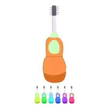 Dentistry kid toothbrush vector cartoon graphic Stock Illustration