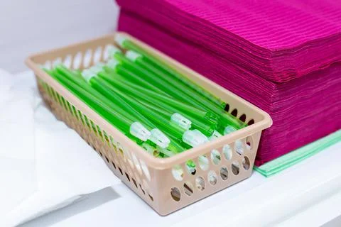 Dentistry napkin tool Stock Photos