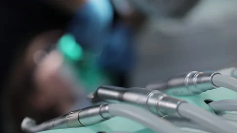 Dentistry office, dentist work process Stock Footage 136558230