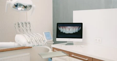 Dentistry operating surgery room full of modern equipment Stock Footage 310433705