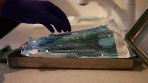 Dentistry - Preparing Tools Stock Footage 79809216
