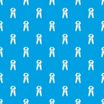 Dentistry tool professional pattern vector seamless blue Illustrazione stock