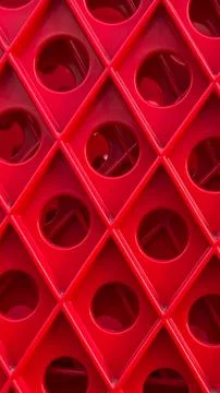 Dentistry tools organized in a red storage container for easy access during.. Foto stock