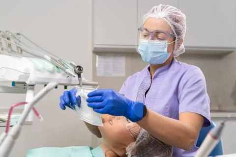 At the dentists appointment Stock Photos