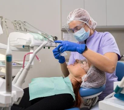 At the dentists appointment Stock Photos