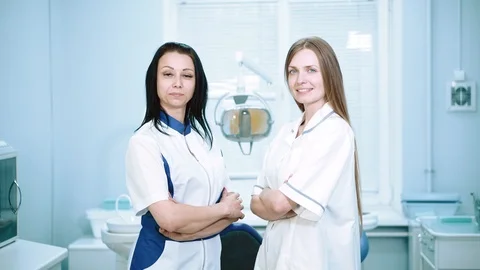 Dentists in a delta clinic Stock Footage 91906497