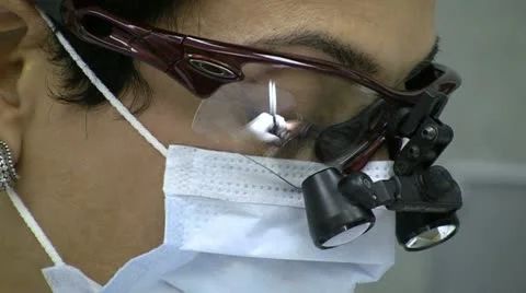 Dentist's Face Close- up (Female) 動画素材 12636495