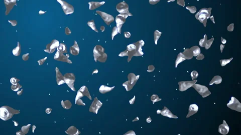 Dentists shine teeth particle loop animation Stock Footage 150137896