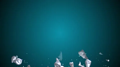 Dentists shine teeth particle loop animation Stock Footage 150137938