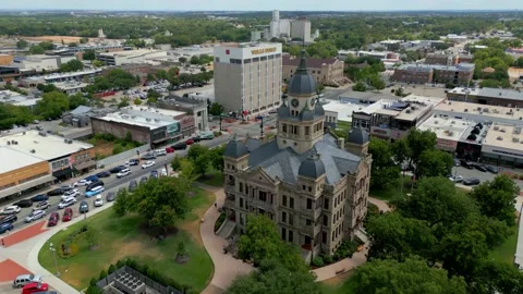 Denton Square Stock Footage 204884119