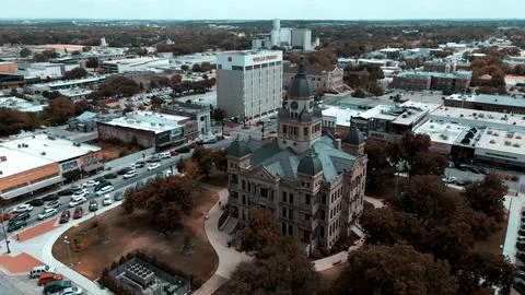 Denton Square - Landscape Stock Photos