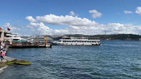 Dentur Avrasya Bosphorus Ferry Stock Footage 217968133